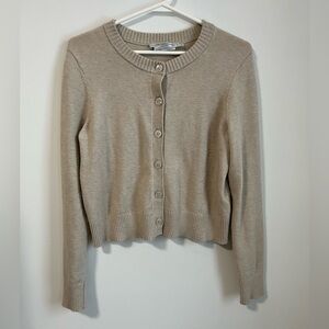Simons beige buttoned cardigan